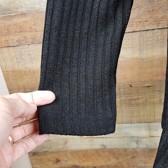 Olivia Rose New York Blouse Women's 2-Pc Look Size 8 Black Long Sleeve - Picture 5 of 7